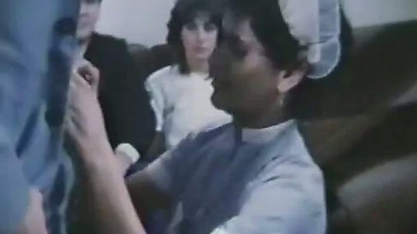 Dark head ebony maid sucks penis of her bossy man deep throat