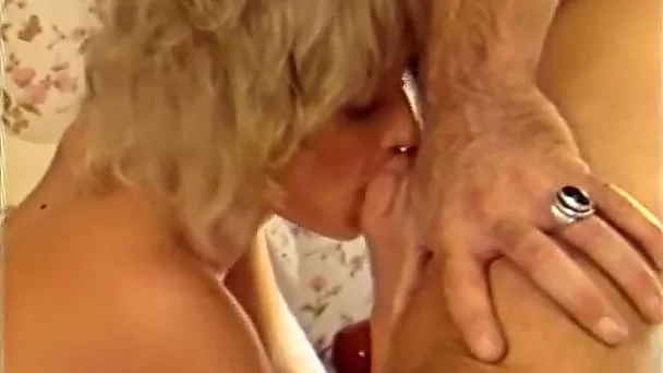 Blond head sizzling gal sucks long schlong deep throat