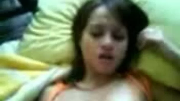 My cute teen gf gets her juicy shaved slit fucked missionary style