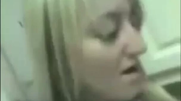 Blonde british lesbian chavs at a house party