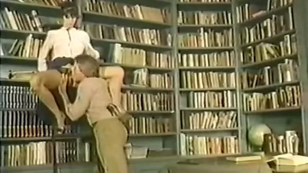 Kinky librarian Bridgette is going naughty and dirty at work