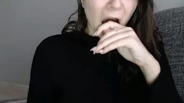 busty girl flashing tits