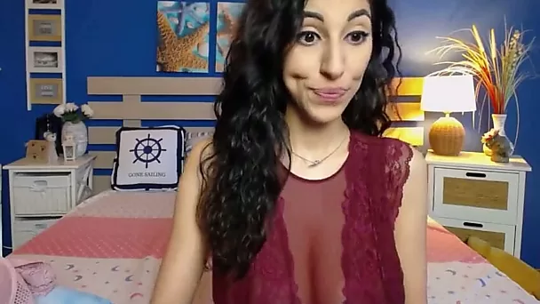 horny stepsis gets naked and masturbates