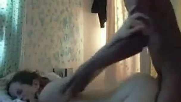 Caucasian MILF gets screwed doggy style in hardcore interracial porn clip