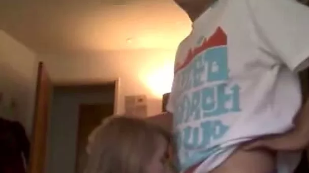 Spoiled teen chick sucks her BF's hard dick before he fucks her bad doggy style