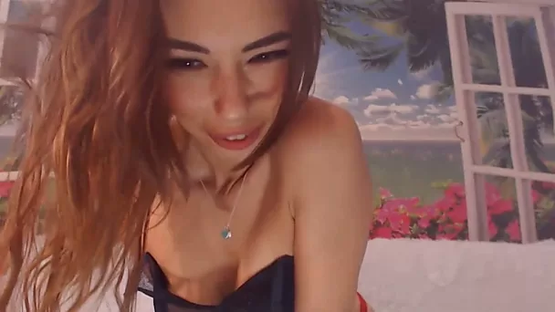 Petite Brunette Teasing Her Clit With Pink Dildo