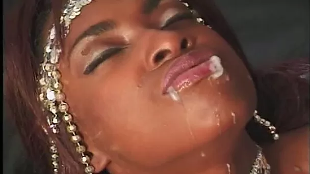 Passionate ebony chick is getting fucked by a horny enthusiastic man