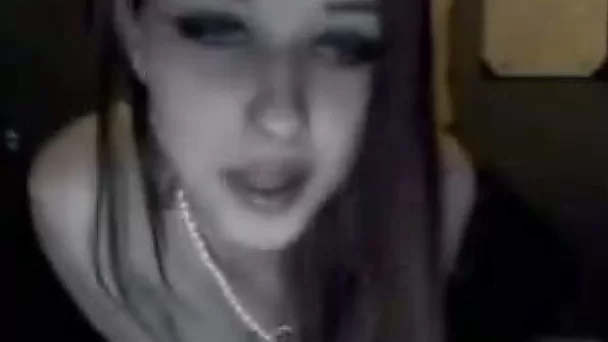 Beautiful and hot brunette loved to finger drill her pussy