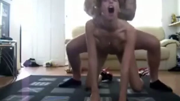 Brutish tattooed guy banged my tight pussy in doggy position