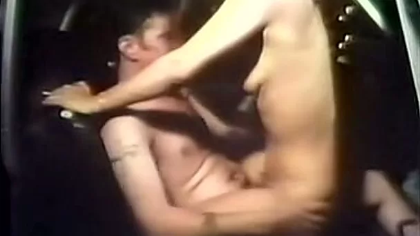 Small breasted slutty babes rides long pecker of one brutal freak in car