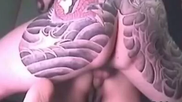 Slutty Asian bimbo gets her pussy fucked in missionary position