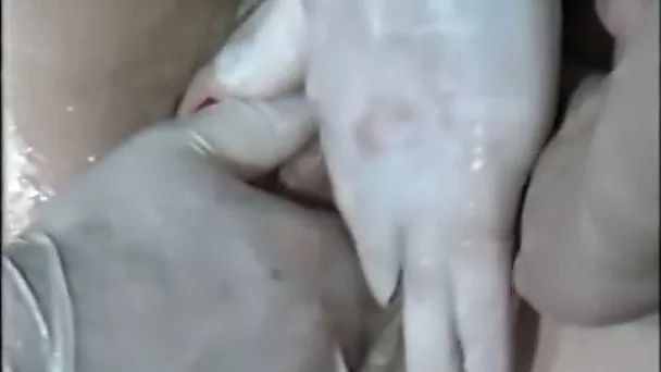 Perverted and naughty brunette gets her pussy fisted