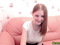 naughty teen gets naked on webcam and touches herself