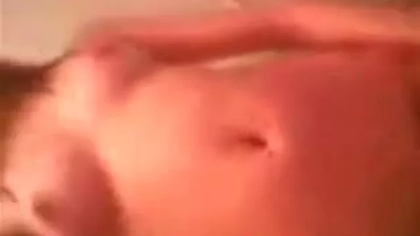 Lewd pallid Asian bitch exposes her tight tits and plays with her cunt a bit