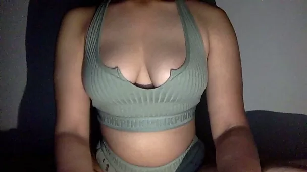 stepsister showing off her big titties