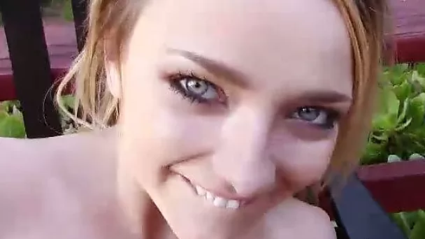 Crafty blonde bitch exposes her sucking and fucking skills