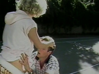 Tennis game ends up with great sexy for young lovers