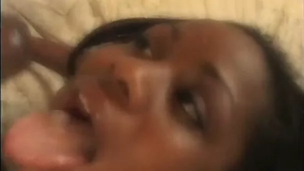 Beautiful ebony teen butt pounded by a huge black dick