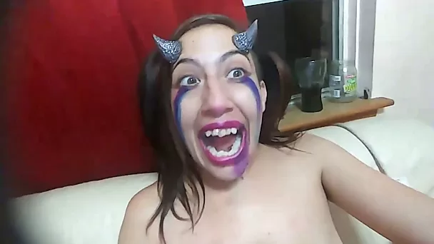 bad devil masturbating
