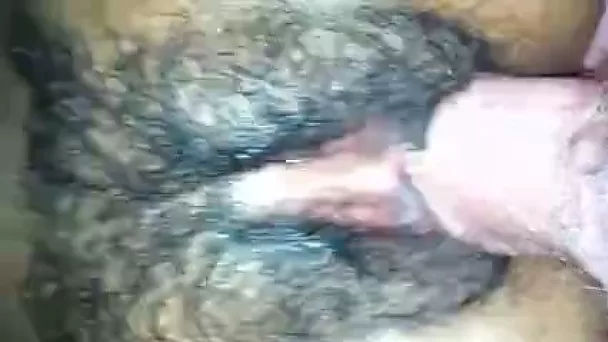 Dirty hairy pussy pounded doggy style on POV amateur video