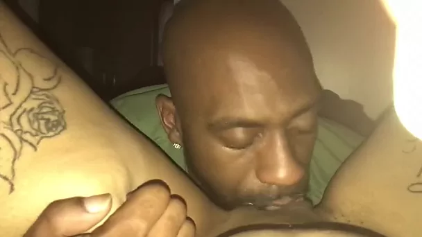 Lewd black hubby cannot get enough from licking his chubby wife