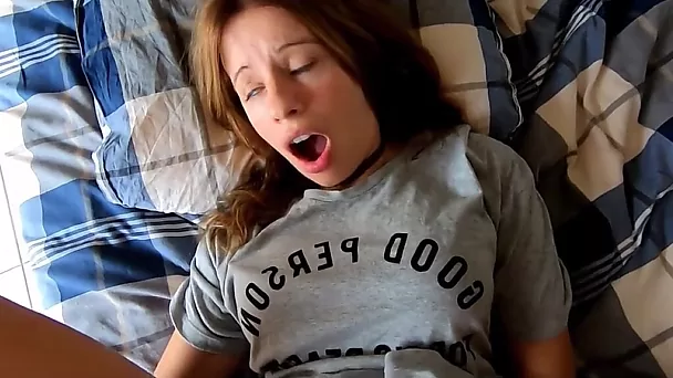 Charming busty student with sexy bum loves riding my buddy