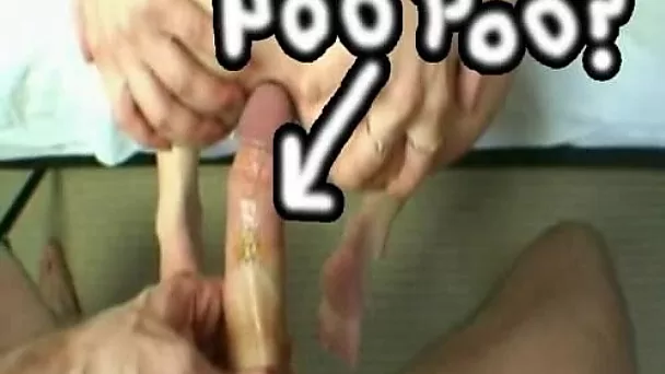 Dirty amateur wife is bent over to take long cock deep into her anus