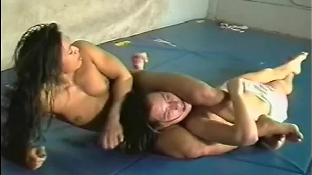 academywrestling.com | Katana, Nadine, academy wrestling, fucking, scissors, Facesitting, Strapon, Lesbian Sex