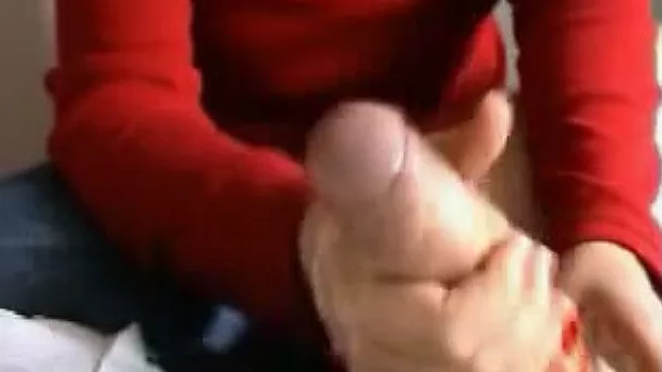 Awesome compilation of my nasty wife jerking off my big white dick