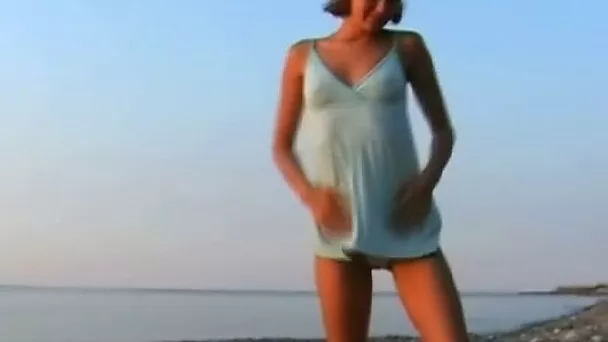 Slutty and filthy bitch and her boyfriend have a great trip