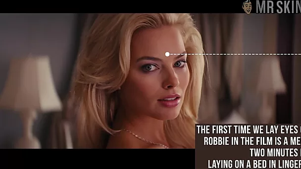 Awesome beauty Margot Robbie flashed her tits while doing some nude scenes
