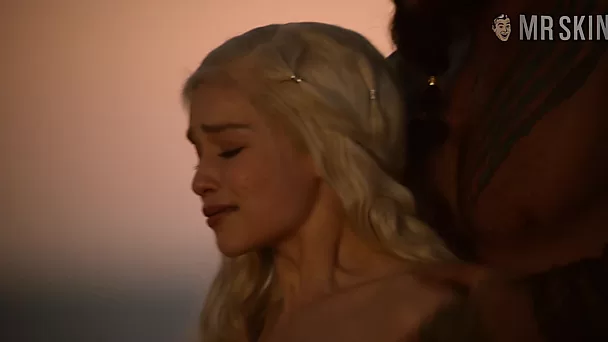 Awesome outdoor sex with gorgeous blonde actress Emilia Clarke