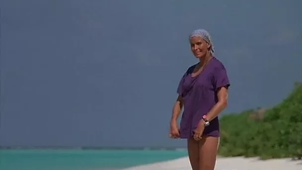 Bo Derek and her nudist fun with flashing big tits and big ass