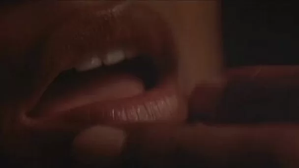 Awesome bed scene with alluring Salli Richardson-Whitfield flashing juicy titties