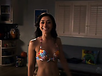 Aimee Garcia looks good in her stuff and tries to seduce a man