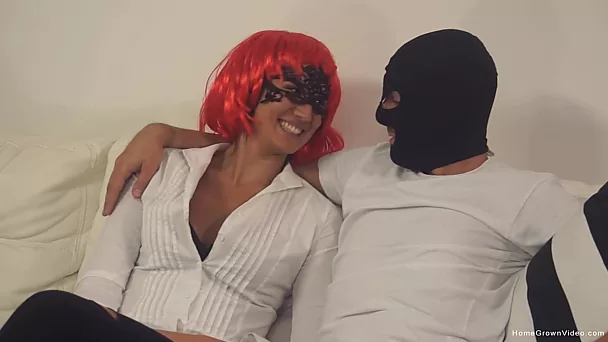 Shy amateur couple make their first homemade porno