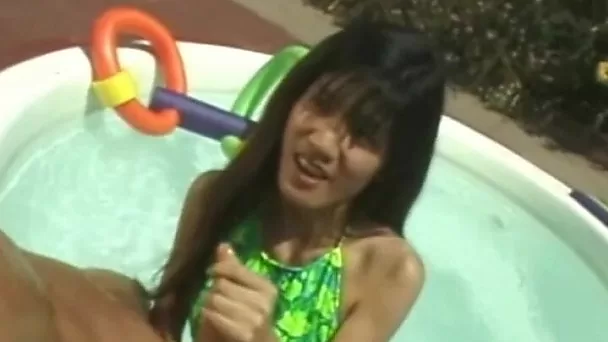 Asian Handjob By The Pool Relaxing Moment In A Hotel