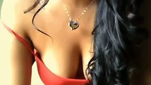 Perfect and busty brunette webcam girl will shove a dildo in her pussy