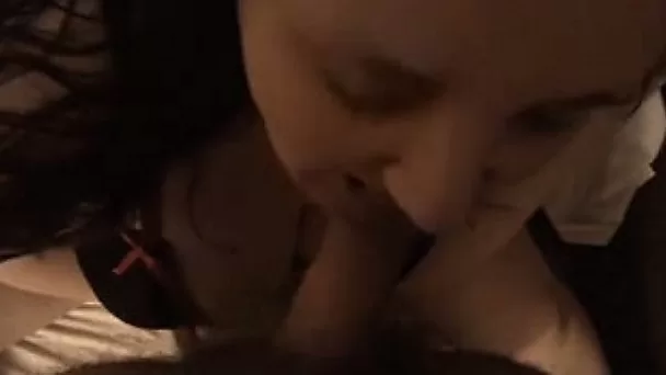 My chubby asstastic chick gives me hell of a blowjob