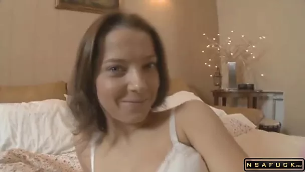Pretty Russian Teen With Perky Boobs Takes A Deep Pounding