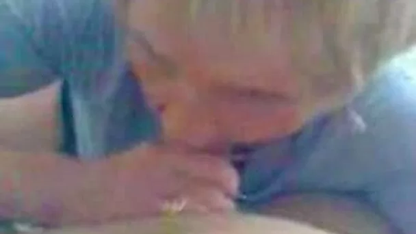 79 years old grey haired granny sucks my massive dick