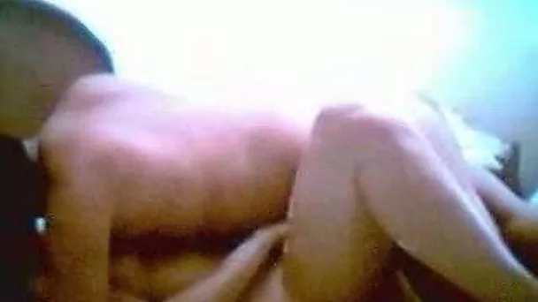 Horny neighbor fucks his gorgeous wife missionary style in bed