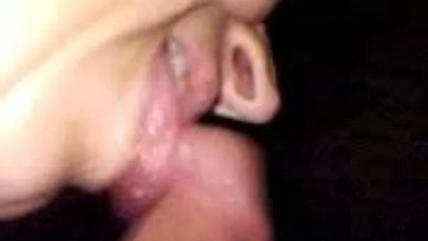 Sloppy blowjob by my hot sex starving wife on homemade video
