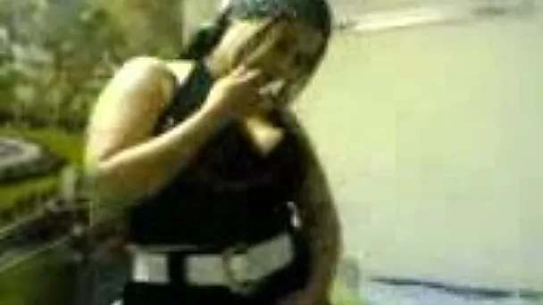 Hot and fat Arab BBW flashing her huge boobies on amateur cam