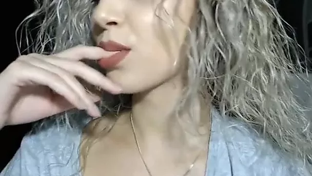busty babe having fun masturbating
