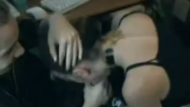 My beautiful blonde teen girlfriend blows my cock on private video