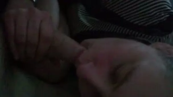 Petite college girlfriend sucks my dick in my video
