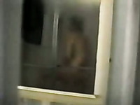 Hidden camera caught horny guy jerking off in the shower
