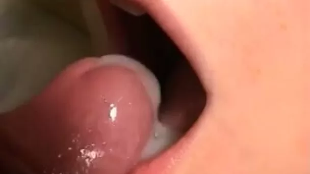My voracious light-haired wench enjoys the taste of my cum