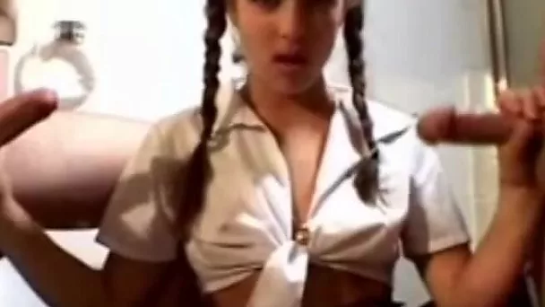 Pigtails Handjobs From A Horny Teen Babe Feeling Good